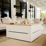 Pacific Lifestyle Cosipure Fire Pit – White & Teak – 100