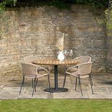 Pacific Lifestyle Dakota 4 Seater Outdoor Dining Set – Natural Wheat