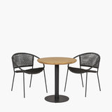 Pacific Lifestyle Dakota Outdoor Bistro Set – Black