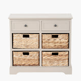 Pacific Lifestyle Devonshire 2 Drawer 4 Basket Unit - Putty
