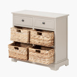 Pacific Lifestyle Devonshire 2 Drawer 4 Basket Unit - Putty