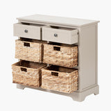 Pacific Lifestyle Devonshire 2 Drawer 4 Basket Unit - Putty