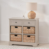 Pacific Lifestyle Devonshire 2 Drawer 4 Basket Unit - Putty