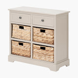 Pacific Lifestyle Devonshire 2 Drawer 4 Basket Unit - Putty