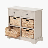 Pacific Lifestyle Devonshire 2 Drawer 4 Basket Unit - Putty