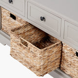 Pacific Lifestyle Devonshire 3 Drawer 3 Basket Unit - Putty