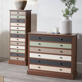 Pacific Lifestyle Loft 13 Drawer Unit - Sage Multicoloured