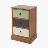 Pacific Lifestyle Loft 3 Drawer Unit - Sage Multicoloured