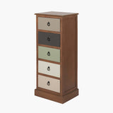 Pacific Lifestyle Loft 5 Drawer Unit - Sage Multicoloured