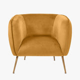 Pacific Lifestyle Lucca Armchair – Gold Velvet