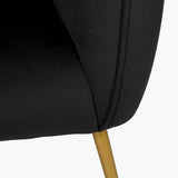 Pacific Lifestyle Lucca Sofa – Black Velvet
