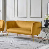 Pacific Lifestyle Lucca Sofa – Gold Velvet