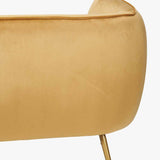 Pacific Lifestyle Lucca Sofa – Gold Velvet