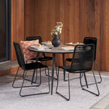 Pacific Lifestyle Pang Outdoor 4 Seater Dining Set – Black