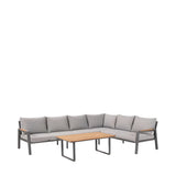 Pacific Lifestyle Stockholm Outdoor Corner Seating Set – Anthracite
