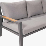 Pacific Lifestyle Stockholm Outdoor Corner Seating Set – Anthracite