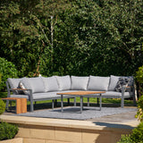 Pacific Lifestyle Stockholm Outdoor Corner Seating Set – Anthracite
