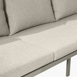 Pacific Lifestyle Stockholm Outdoor Corner Seating Set – Limestone