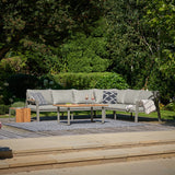 Pacific Lifestyle Stockholm Outdoor Corner Seating Set – Limestone