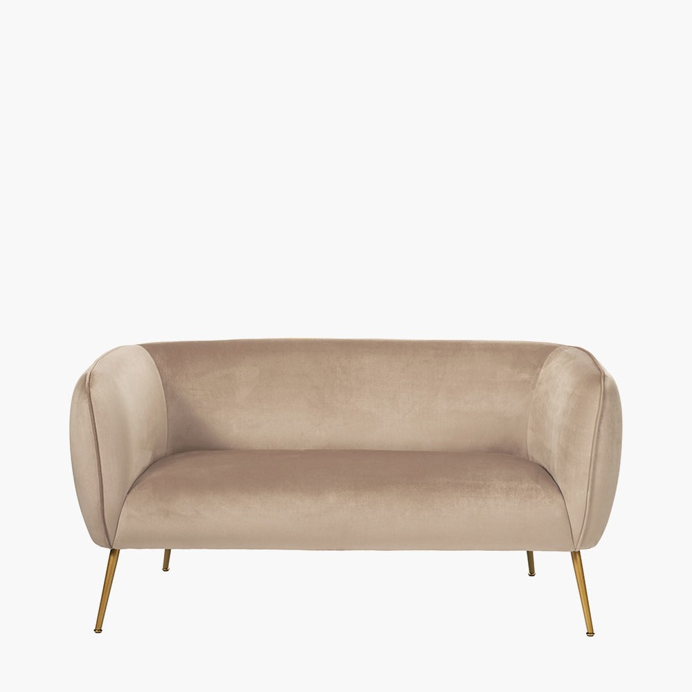 Pacific Lifestyle Lucca Sofa – Biscuit Velvet – Shropshire Design