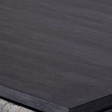 Pacific Lifestyle Verde 2 Door Bar Cabinet – Black Mango Wood and Stone Veneer