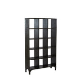 Light & Living Rayna Open Cabinet in Black Mango Wood