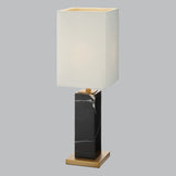 Livingsley Pax Table Lamp – Black and Antique Brass