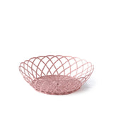Pols Potten Bakkie Lace Basket in Pink - Large