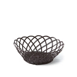 Pols Potten Bakkie Lace Basket in Dark Burgundy