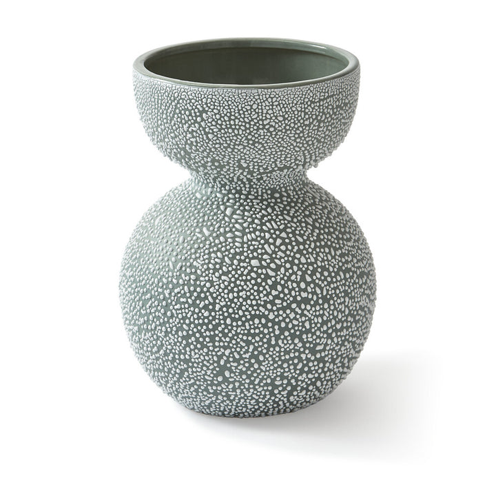 Pols Potten Boolb Dots Vase in Dark Green – Medium