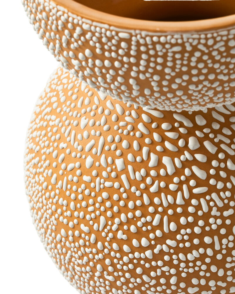 Pols Potten Boolb Dots Vase in Orange – Medium