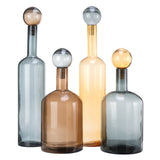 Pols Potten Bubbles and Bottles Chic Mix in Coloured Glass – Set of 4 – Extra Large