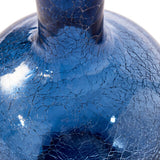 Pols Potten Crackled Ball Body Vase in Dark Blue Glass – Small