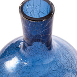 Pols Potten Crackled Ball Body Vase in Dark Blue Glass – Small