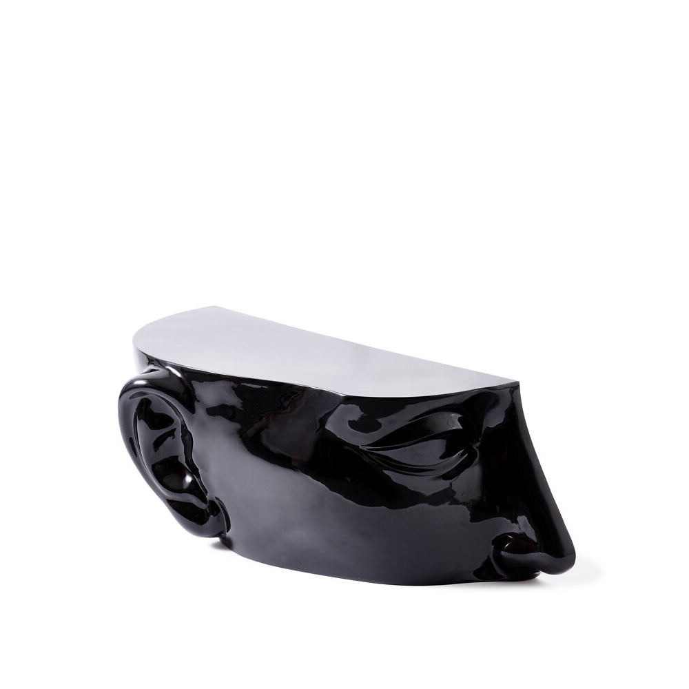 Pols Potten Head Coffee Table in Black – Left Top
