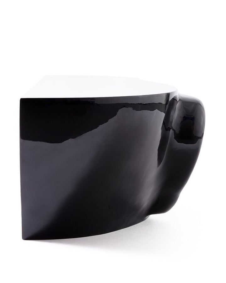 Pols Potten Head Coffee Table in Black – Left Top