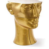 Pols Potten Head Coffee Table in Gold – Left Top