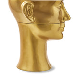 Pols Potten Head Coffee Table in Gold – Left Top