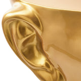 Pols Potten Head Coffee Table in Gold – Left Top