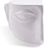 Pols Potten Head Coffee Table in White – Left Top