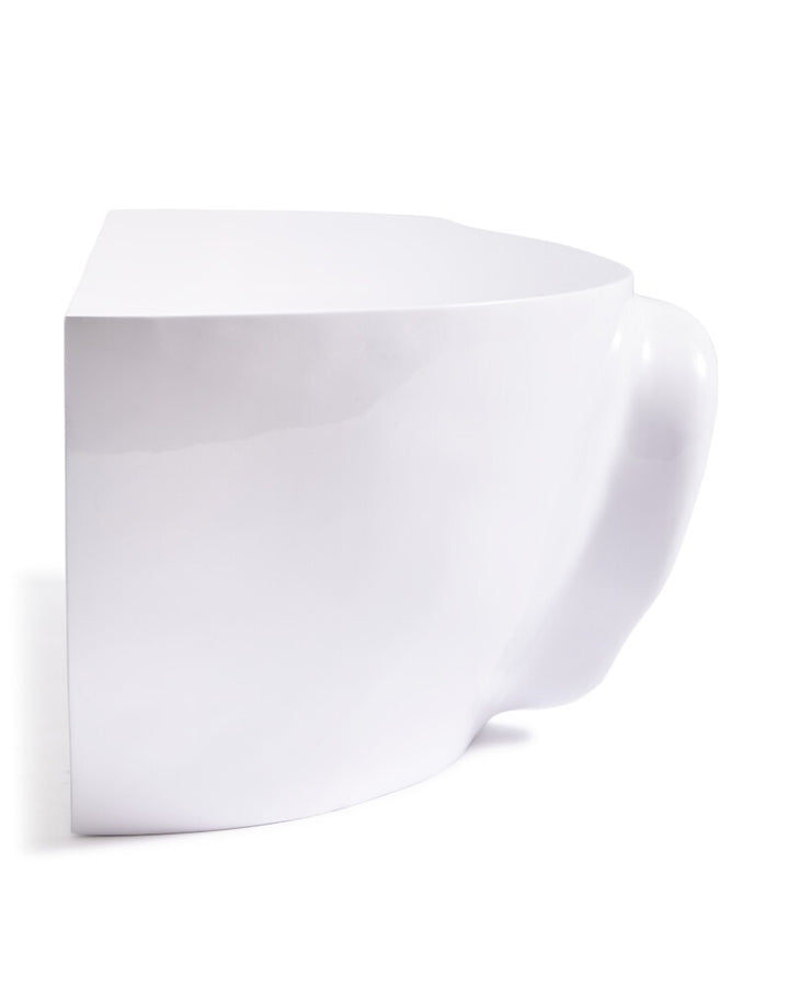 Pols Potten Head Coffee Table in White – Left Top