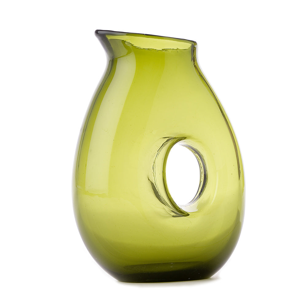 Pols Potten Jug With Hole – Olive Green – Excess Stock