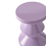 Pols Potten Migg Zig Zag Stool in Lilac Lacquered Polyester
