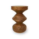 Pols Potten Migg Zig Zag Stool in Natural Wood