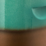 Pols Potten Pill Side Table in Turquoise and Brown Ceramic