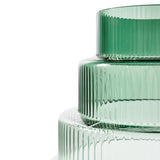 Pols Potten Steps Vase in Green Glass – Extra Large