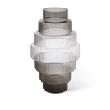 Pols Potten Steps Vase in Grey Glass – Extra Large