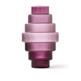 Pols Potten Steps Vase in Purple Glass – Extra Large