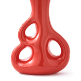 Pols Potten Three Ears Vase in Coral Red Ceramic – Medium