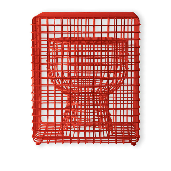 Pols Potten Wire Tip Tap Stool – Coral Red